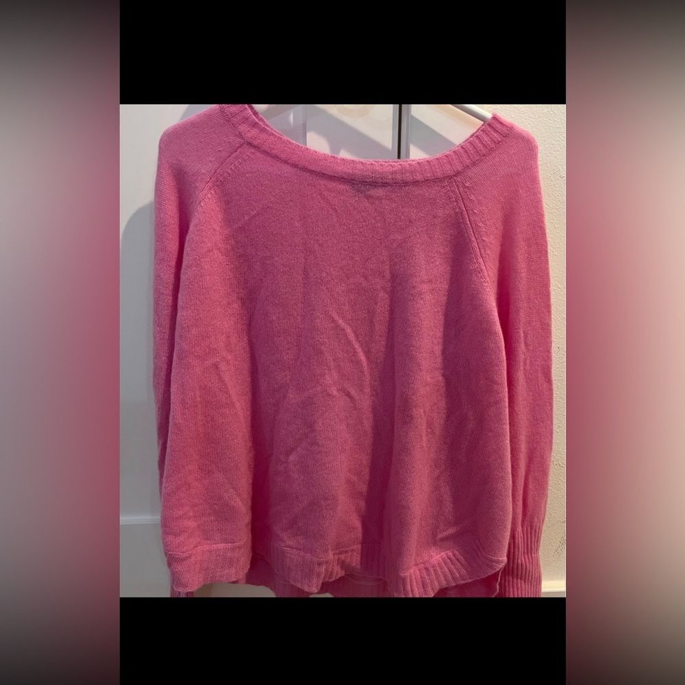360 Cashmere Coz Cashmere Sweater Primrose Pink Long Sleeve L